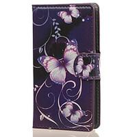 For Nokia Case Wallet / Card Holder / with Stand Case Full Body Case Butterfly Hard PU Leather NokiaNokia Lumia 640 / Nokia Lumia 640 XL