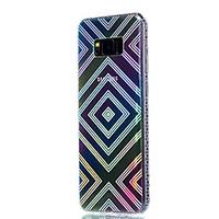 For Samsung Galaxy S8 Plus S8 Case Cover Plating Translucent Pattern Back Cover Geometric Pattern Soft TPU S7 Edge S7