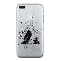 For iPhone 7 Plus7 Case Cover Transparent Pattern Back Cover Case Panda Soft TPU for iPhone 6s Plus 6s 6 Plus 6 5s 5 SE