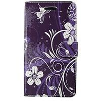 For Samsung Galaxy A5 2017 A3 2017 Case Cover Purple Orchid Body Cover with Card and Booth A3 2016 A5 2016 A3 A5