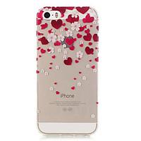 for iphone 5 case transparent case back cover case heart soft tpu ipho ...