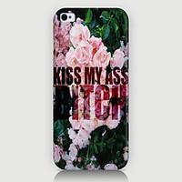 For iPhone 5 Case Pattern Case Back Cover Case Word / Phrase Hard PC iPhone SE/5s/5