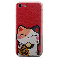 For iPhone 7 7 Plus 6s 6 Plus Case Cover Cat Pattern Painting Acrylic Backplane TPU Frame Combo Phone Case