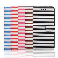 For iPhone 6 Case / iPhone 6 Plus Case Card Holder / Wallet / with Stand / Flip / Pattern Case Full Body Case Lines / Waves HardPU