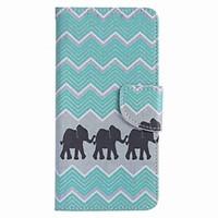 For Samsung Galaxy J7 prime J5 prime Three Elephants Painting PU Phone Case