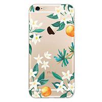 For Apple iPhone 7 7Plus 6S 6Plus Case White Flowers Pattern HD TPU Phone Shell Material Phone Case
