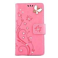 for Sony Xperia X XP XA XZ Rhinestone Embossed Butterfly PU Leather for Sony Xperia Z3 Z4 Z5 Z3 mini Z4 mini Z5 mini M2 E5 X XP XA XZ