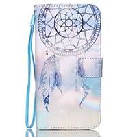 For Samsung Galaxy Case Card Holder / Wallet / with Stand / Flip Case Full Body Case Dream Catcher PU Leather SamsungS6 edge plus / S6