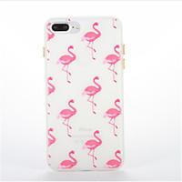 For Glow in the Dark Pattern Case Back Cover Case Flamingo Soft TPU for Apple iPhone7 7plus 6 6Splus 5 5S