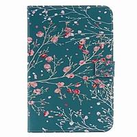 For Card Holder Wallet with Stand Auto Sleep/Wake Flip Pattern Case Full Body Case Tree Hard PU Leather for Apple iPad Mini 4 Mini 3/2/1