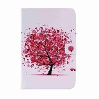 For Card Holder Wallet with Stand Auto Sleep/Wake Flip Pattern Case Full Body Case Tree Hard PU Leather for Apple iPad Mini 4 Mini 3/2/1
