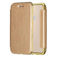 For Apple iPhone 7 7 Plus iPhone 6s 6 Plus Case Cover The PU Leather with Plating TPU Frame