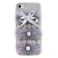 For Rhinestone DIY Case Back Cover Case Solid Color Mink Plush Frosted Case for Apple iPhone 7 Plus iPhone 7 iPhone 6s Plus/6 Plus iPhone 6s/6