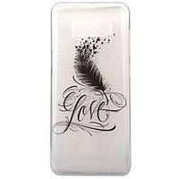 For Samsung Galaxy S8 S8 Plus Case Cover Feathers Pattern High Transparent TPU Material IMD Craft Mobile Phone Case