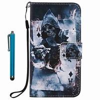 For Samsung Galaxy A3 A5 2017 Card Holder Wallet with Stand Flip Pattern Case Full Body Case Skull Hard PU Leather A3 A5 2016