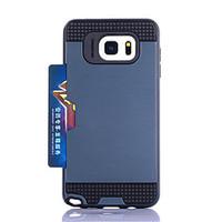 For Samsung Galaxy Card Holder Case Back Cover Case Armor PC Samsung Note 5 Note 4 Note 3