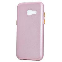 For Samsung Galaxy A5(2017) A3(2017) Sided Injection Process and Plating Button Frosted Soft Phone Case