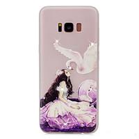 For Samsung Galaxy S8 Plus S8 Sexy Lady Pattern TPU Material Rhinestone Glow in the Dark Soft Phone Case for S7 Edge S7