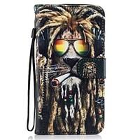 For Huawei P8 lite 2017 Mate9 Card Holder Wallet with Stand Flip Pattern Case Full Body Case Lion Hard PU Leather for Honor5C 7 8 Y5 II Y6 II Y560