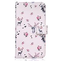 For Samsung Galaxy Case Card Holder / Wallet / with Stand / Flip / Pattern Case Full Body Case Animal PU Leather SamsungS7 Active / S7