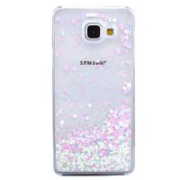 For Samsung Galaxy A7(2016) A5(2016) Case Cover Small Fresh Series Love Pattern Hard Side Quicksand Phone Case