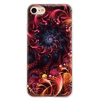 For Red Wave Pattern Smooth IMD Crafts TPU Material Soft Phone Case for iPhone 7 Plus 7 6s 6 Plus SE 5s 5