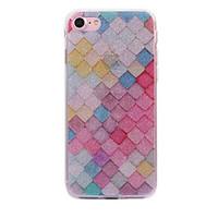 For Apple iPhone 7 7Plus Case Cove Grid Pattern Flash Powder IMD Process TPU Material Phone Case iPhone 6 6S Plus SE 5S 5