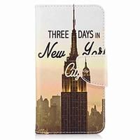 For Samsung Galaxy J3(2017) J7 (2016) Card Holder Wallet with Stand Flip Pattern Case Full Body Case Eiffel Tow Hard PU Leather J5 (2016) J5 J3 (2016)