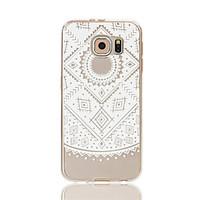For Samsung Galaxy S7 Edge Transparent / Pattern Case Back Cover Case Lace Printing Soft TPU S7 edge / S7 / S6 edge / S6