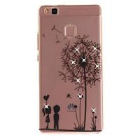 for huawei p8 p9 case cover dandelion pattern hd painted drill tpu mat ...