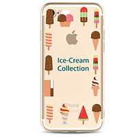 For Apple iPhone 7 7 Plus 6S 6 Plus Case Cover Ice Cream Pattern Painted High Penetration TPU Material Soft Case Phone Case