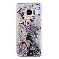 For Samsung Galaxy S8 Plus S8 Phone Case Wizard Pattern Flowing Quicksand Liquid Glitter Plastic PC Materia S7 edge S7