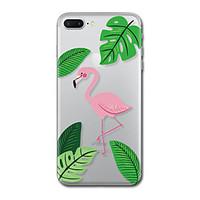 For iPhone 7 Plus 7 Case Cover Transparent Pattern Back Cover Case Leaves Flamingo Soft TPU for iPhone 6s Plus 6s 6 Plus 6 5s 5 SE
