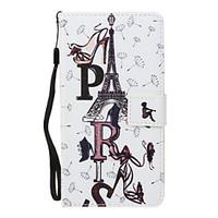 For Samsung Galaxy A3(2017) A5(2017) Case Cover Card Holder Wallet with Stand Flip Pattern Full Body Case Eiffel Hard PU Leather for A5(2016) A3(2016)