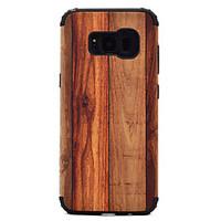 For Samsung Galaxy S8 Plus S8 Shockproof Wood Grain Pattern Magnetic Absorption Case Back Cover Case TPU And PC Phone Case S7 Edge S7