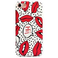 For Apple iPhone 7 7 Plus 6S 6 Plus Case Cover Lips Pattern Decal Skin Care Touch PC Material Phone Case