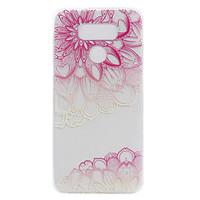 For LG G6 LS775 X Power Case Cover Diagonal Flower Painted Pattern TPU Material Phone Case