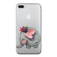 For iPhone 7 Plus 7 Case Cover Transparent Pattern Back Cover Case Elephant Soft TPU for iPhone 6s Plus 6s 6 Plus 6 5s 5 SE