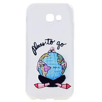 For Samsung Galaxy A5(2017) A3(2017) Phone Case Earth Girl Pattern Soft TPU Material Phone Case