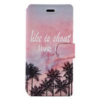 For Huawei P9 Lite P8 Lite (2017) Case Cover Coconut Tree Pattern Painted PU Material Card Holder Mobile Phone Holster Phone Case Y5II Hono 5X P8 Lite