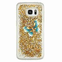 For Samsung Galaxy S7 edge S7 Flowing Liquid Pattern Case Back Cover Case Butterfly Soft TPU for S6 edge S6 S5