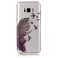For Samsung Galaxy S8 Plus S8 Case Cover Feather Pattern High Permeability TPU Material IMD Craft Phone Case S7 S6 (Edge) S7 S6 S5