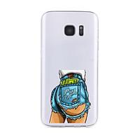 For Samsung Galaxy S7 Edge S6 Transparent Pattern Case Back Cover Case Cartoon Soft TPU for S7 S6 edge plus S6 edge S6 Active S5 S4