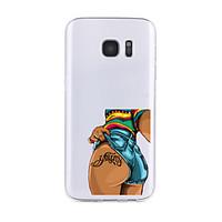 for samsung galaxy s7 edge s6 transparent pattern case back cover case ...