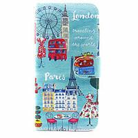 For Samsung Galaxy A3(2017) A5(2017) A5(2016) A3(2016) Case Cover The City View Pattern PU Mobile Phone Holster