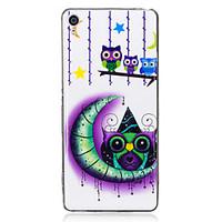 For Sony Xperia XA Case Cover Moon Owl Pattern Luminous TPU Material IMD Process Soft Case Phone Case