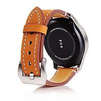 For Samsung Gear S3 Frontier / Classic Gear 22MM Cowhide Genuine Leather Wrist Band Classic Buckle