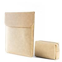 For MacBook Pro Air 13.3 Inch Sleeves PU Leather Simple Portable Notebook Bag Solid Color Laptop Sleeves 13.3