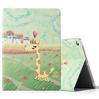 For Apple iPad (2017) iPad Air 2 iPad Air Case Cover with Stand Flip Pattern Full Body Case Animal Hard PU Leather