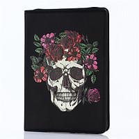 For iPad 2017 9.7inch Luxury Genuine leather Cases Cover Embossed 3D Cartoon skull Case For ipad Air2/Air1/ipad Pro 9.7